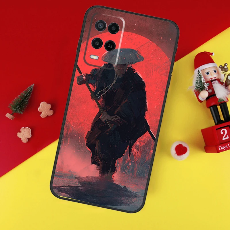 Japan The Samurai Ninja For OPPO A79 A57 A77 A5 A9 A53S A52 A72 A96 A76 A16 A54 A74 A94 A38 A58 A78 A15 A17 Case