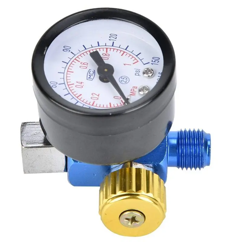 

A63K-Aluminum Alloy Air Pressure Regulator Real-Time Monitoring, Easy Installation For Spray Gun& Pneumatic Tool System
