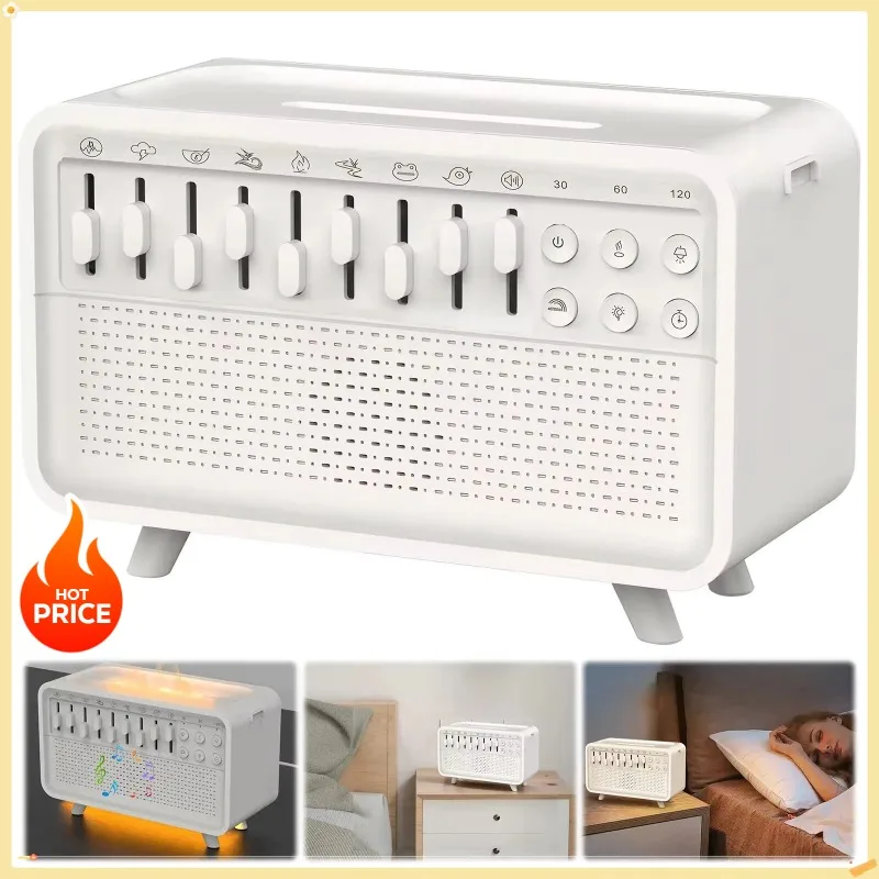 

НОВЫЙ Bluetooth-совместимый динамик 3 в 1, белый шум, помощь во сне, ночник, увлажнитель, универсальная машина, бесплатный 8 зерен, природный звук