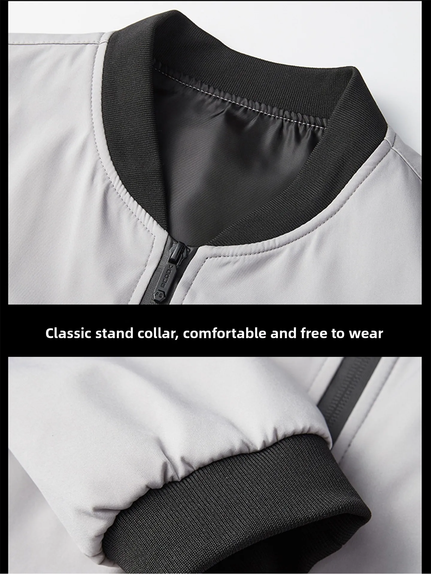 

Paul Мужская повседневная куртка с воротником-стойкой на подкладке Fce, весенне-осенняя новинка, длинная одежда из полиэфирного волокна...