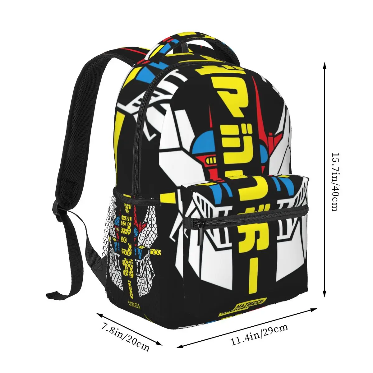 Mazinger Z And Great Mazinger Backpack for Girls Boys Travel RucksackBackpacks for Teenage school bag