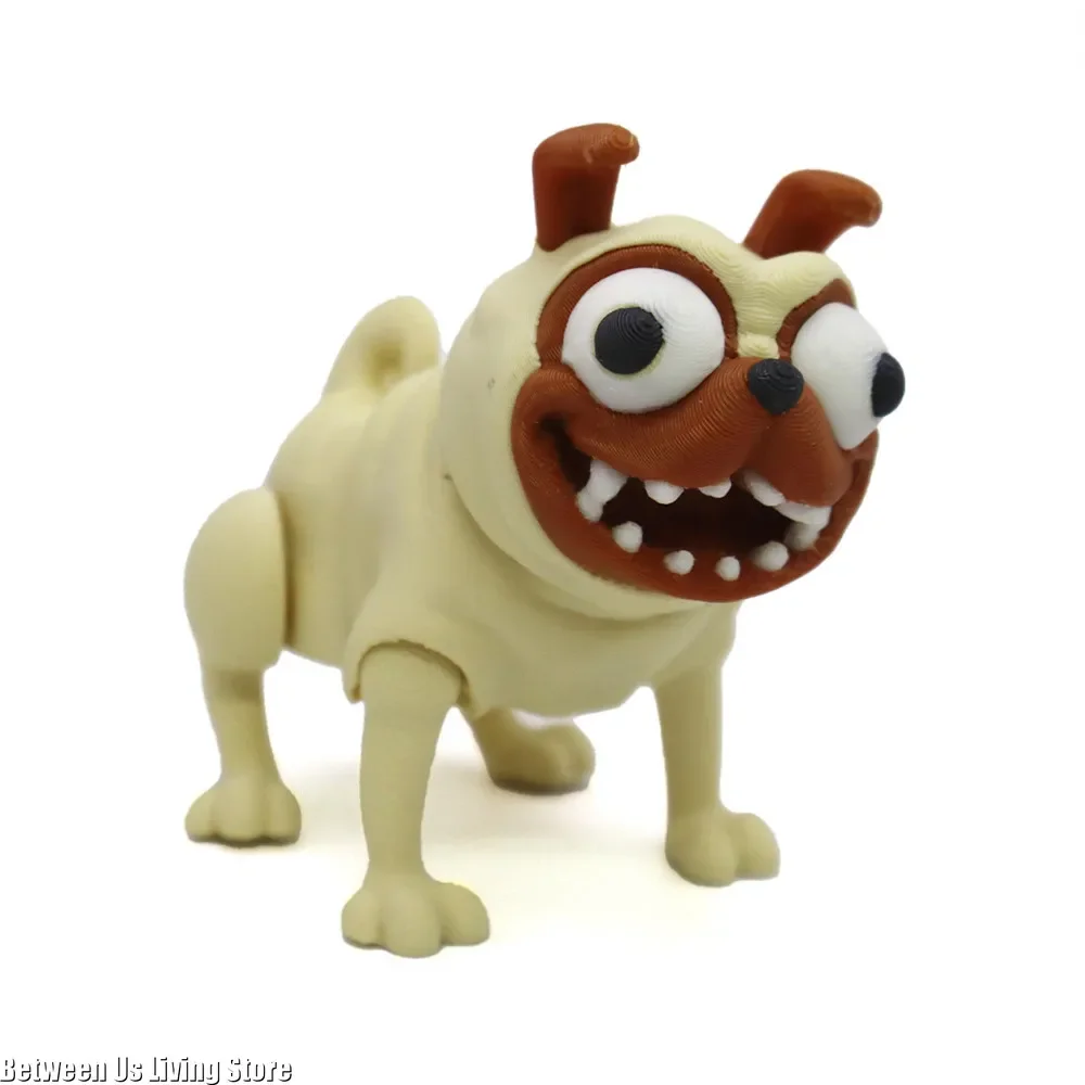 귀여운 Pug 3D 인쇄 그림 홈 데스크 장식 액세서리에 대 한 멀티 공동 움직일 수있는 재미 있은 추상 어린이 독특한 선물