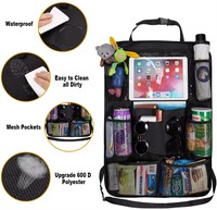 Car Backseat Organizer With Touch Screen Tablet Holder  Storage Pockets Kick Mats Car Seat Back Protectors For Kids Toddlers