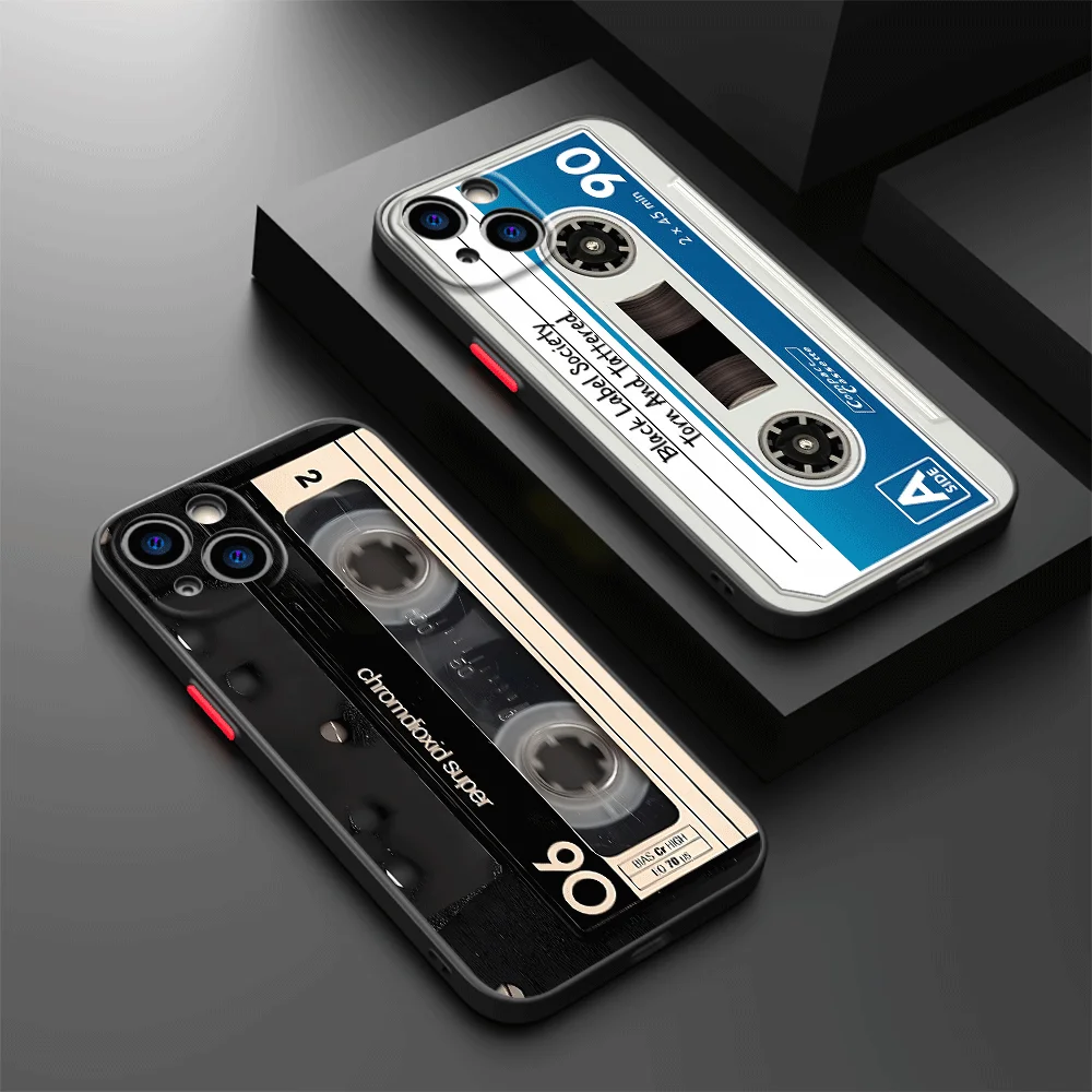 Funda de teléfono con patrón de cinta de la suerte para Apple iPhone 16 15 SE 7 6S Plus XS X XR 13 Pro Max 12 Mini 14 Plus 11 13 Funda