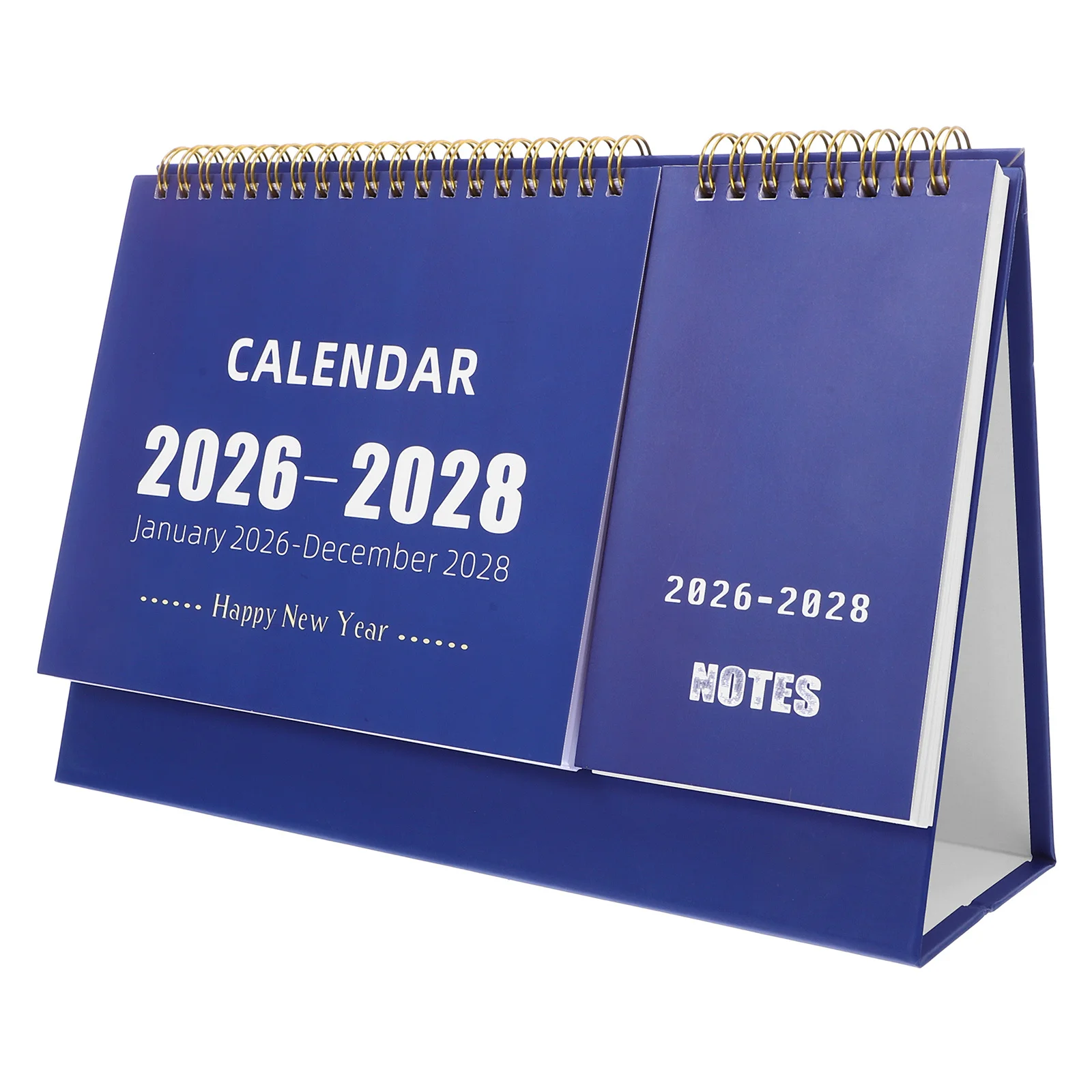 

Desk Calendar 2026-2028: Minimalist Monthly Planner with Thick Paper Spiral Bound for Office Home School Language Learning and