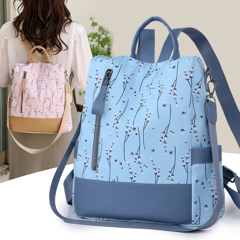 2024 Waterproof Oxford Women Backpack Anti-theft Backpacks Shoulder Bags for Teenager Girls Large Capacity Travel School Bags