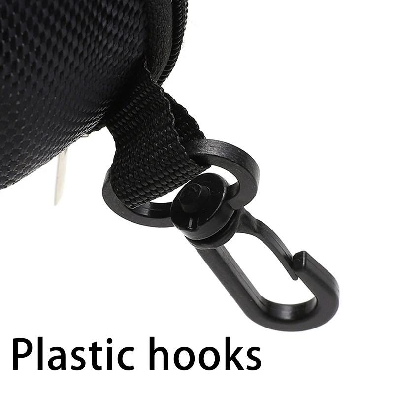 1 قطعة حافظة نظارات إيفا سوداء محمولة مع خطاف حلقة تسلق نظارات شمسية سوداء غطاء واقٍ مزخرف لهاتف آيفون وسحاب حامل صندوق حماية للنظارات #4