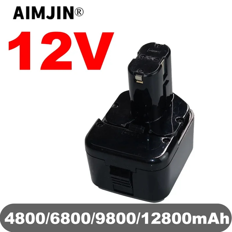 

Rechargeable Power Tools Battery for Hitachi, 12V, 4800mAh, 6800mAh, 9800mAh,12800mAh,EB1214S, EB1214L, EB, 1230X, EB, 1233X