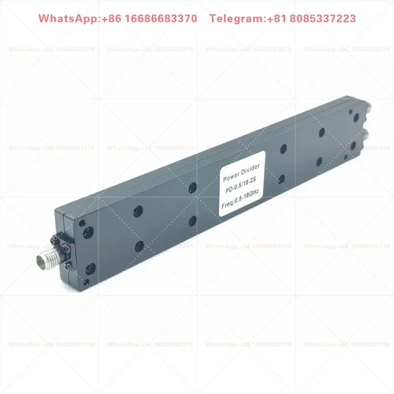 RF Microwave Coaxial One/Two Wideband Power Divider PD-0.5/18-2S 0.5-18GHz 30W for Industrial RF Communication Use