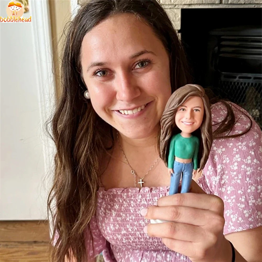 

Customized Girlfriend Bobbleheads, Personalized Romantic Gifts For Her, Bobblehead Gifts For Girlfriend, Best Anniversary Gifts