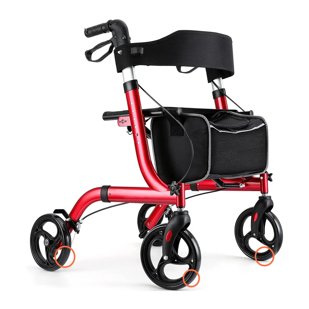 JayCreer 8 inches Rollator Walkers Wheels