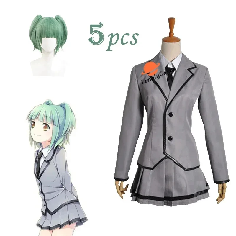 

♥Halloween Cosplay Costume Anime Assassination Classroom Kayano Kaede s Wig Tie Skirt Christmas Party SuitNew 2026 Topspeed Cos