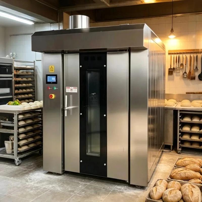 Direct Sale 380V Stainless Steel Chamber 32-Tray Electric Rotary Baking Making Machine Oven for Commercial Use