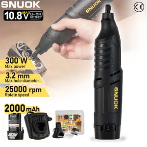 SNUOK 10.8V electric grinding power tool DIY woodworking engraving pen, jewelry drilling machine, compatible with Makita battery