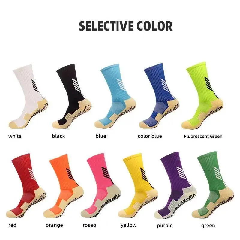 

2025 Quality Anti Slip Soccer High Socks Adults Kids Sport Towel Bottom Cotton Mid Tube Non Slip Football Hockey Baseball Grip S