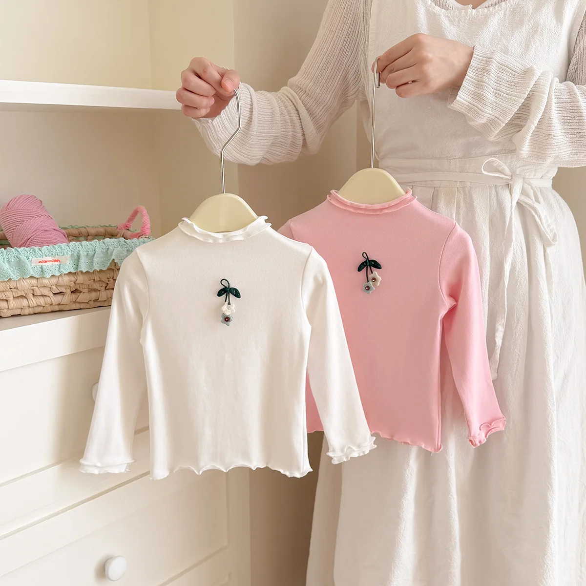 2-10T Toddler Kid Baby Girl Flower T Shirt Autumn Winter Basic Tshirt Casual Clothes Long Sleeve Cotton Floral Top Outfit