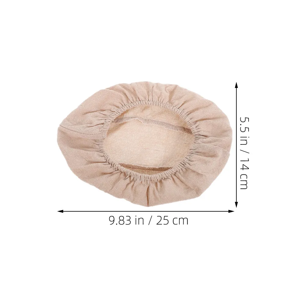 3Pcs Oval Bread Proofing Basket Covers Linen Cotton Cloth Dough Fermentation Rustic Country Picnic Baking Sourdough Cover - view 3
