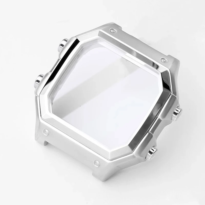 Voor Casio AE1200 AE-1200 Mod Kit Metalen Horlogekast Armband Afdichtring 304 Roestvrij Stalen Horlogeband Case Geweven Nylon Band