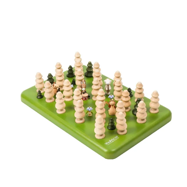 

[2.6] Wooden Memory Chess Brain Training Board Game Educational Toy for Education and Playing