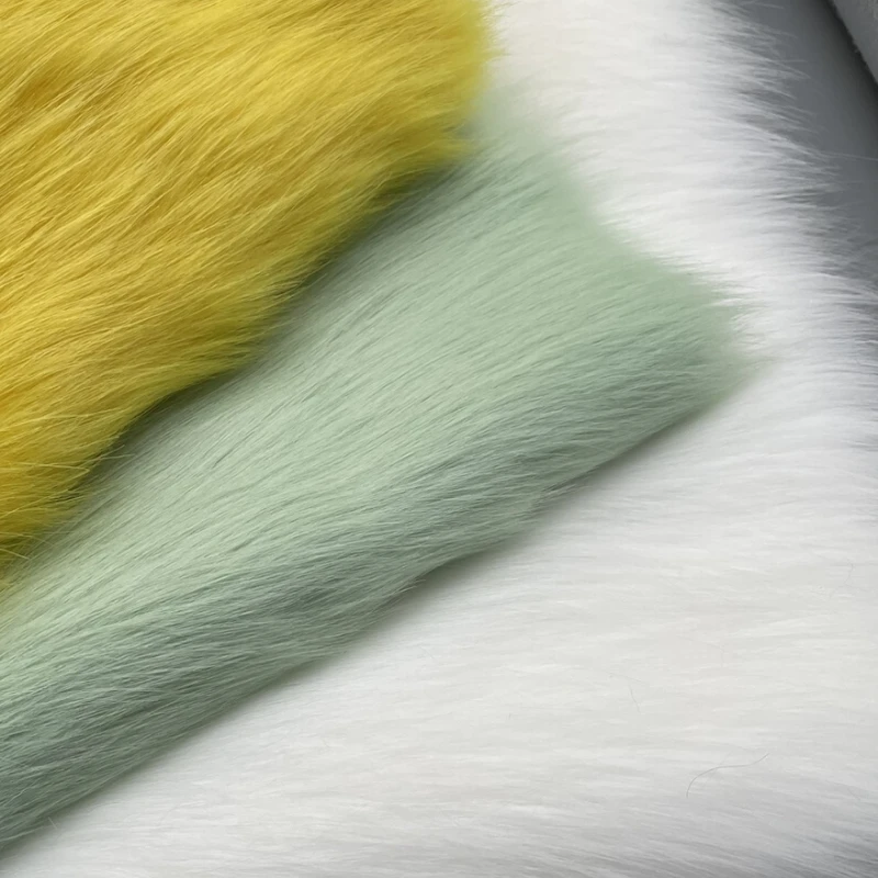 Plush Fabric Soft Smooth Imitation Fox Fur Clothing Collar Carpet Decoration Pad Counter Cloth Diy Sewing By The Meter