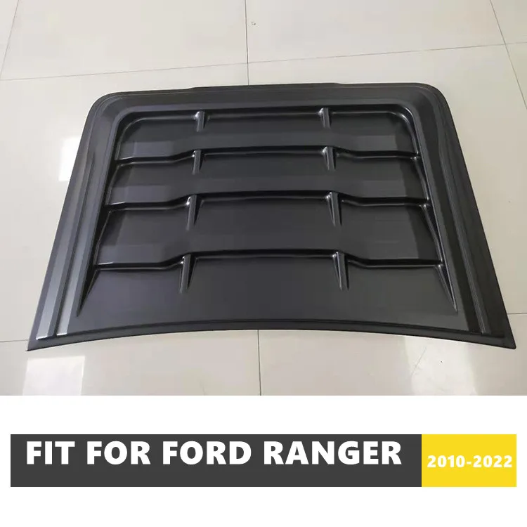 ABS Black Bonnet Scoop Bonnet Hoot Front Car Cover For Ford Ranger 2010-2022