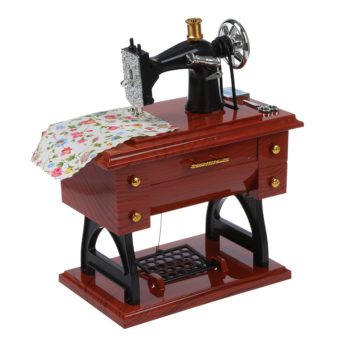 New Arrival Fashion Wind Up Vintage Mini Sewing Machine Style Mechanical Music Box