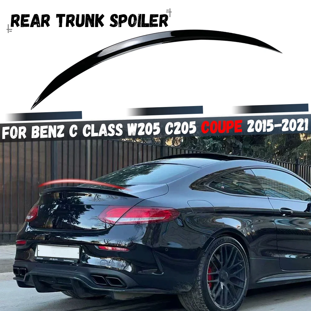 

Rear Bumper Trunk Spoiler Lip Roof Boot Spoiler Wing For Mercedes Benz C Class W205 C205 C63 COUPE C200 C300 2015-2021