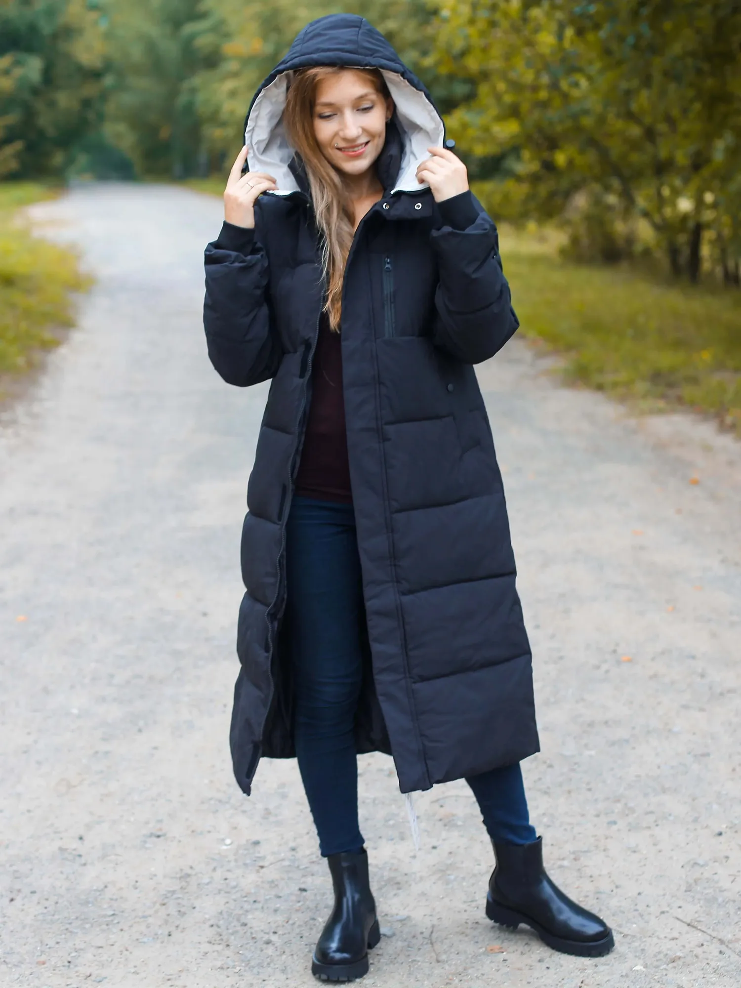 2023 Herfst En Winter Dames Koreaanse Stijl Mid-Length Donsjack Losse Parka Jas Dames Jas Winterjas