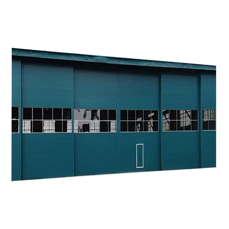 Super large two-way sliding door Electric aircraft warehouse door Large industrial sliding door Steel windproof factory
