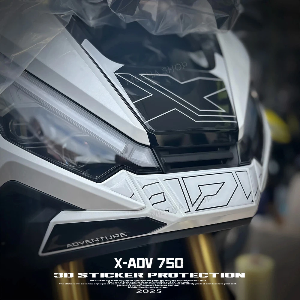 

For X-ADV 750 2025 X ADV750 Accessories Motorcycle 3D Epoxy Sticker Protection Kit Front Sticker