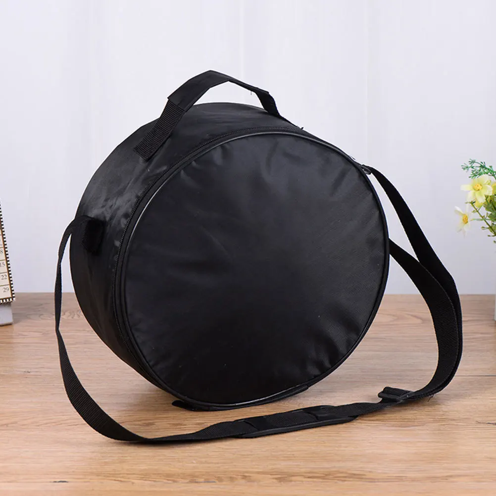 

Steel Tongue Drum Bag Black Oxford Cloth Anti-Collision Crossbody Percussion Instrument Carrying Pouch Protective Storage Case