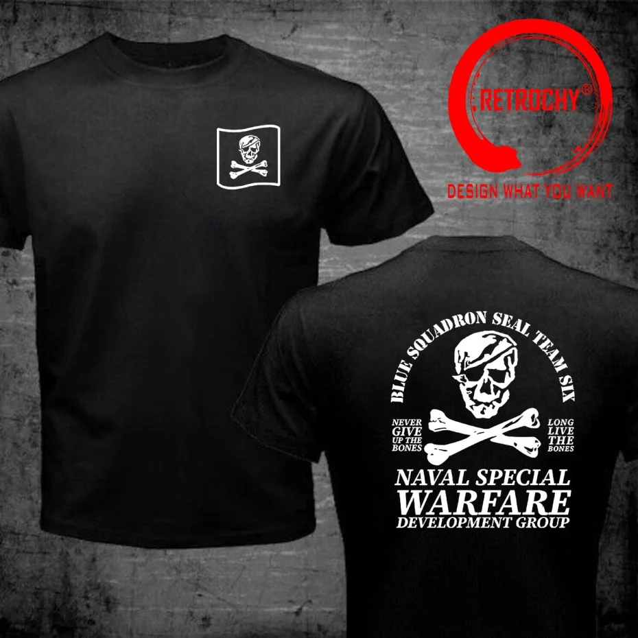 Funny Design Naval Seal Team Six 6 NSWDG DEVGRU Blue Squadron Army  Shirt Men Fashion Trendy Casual Clothing Stylish Tops Tee