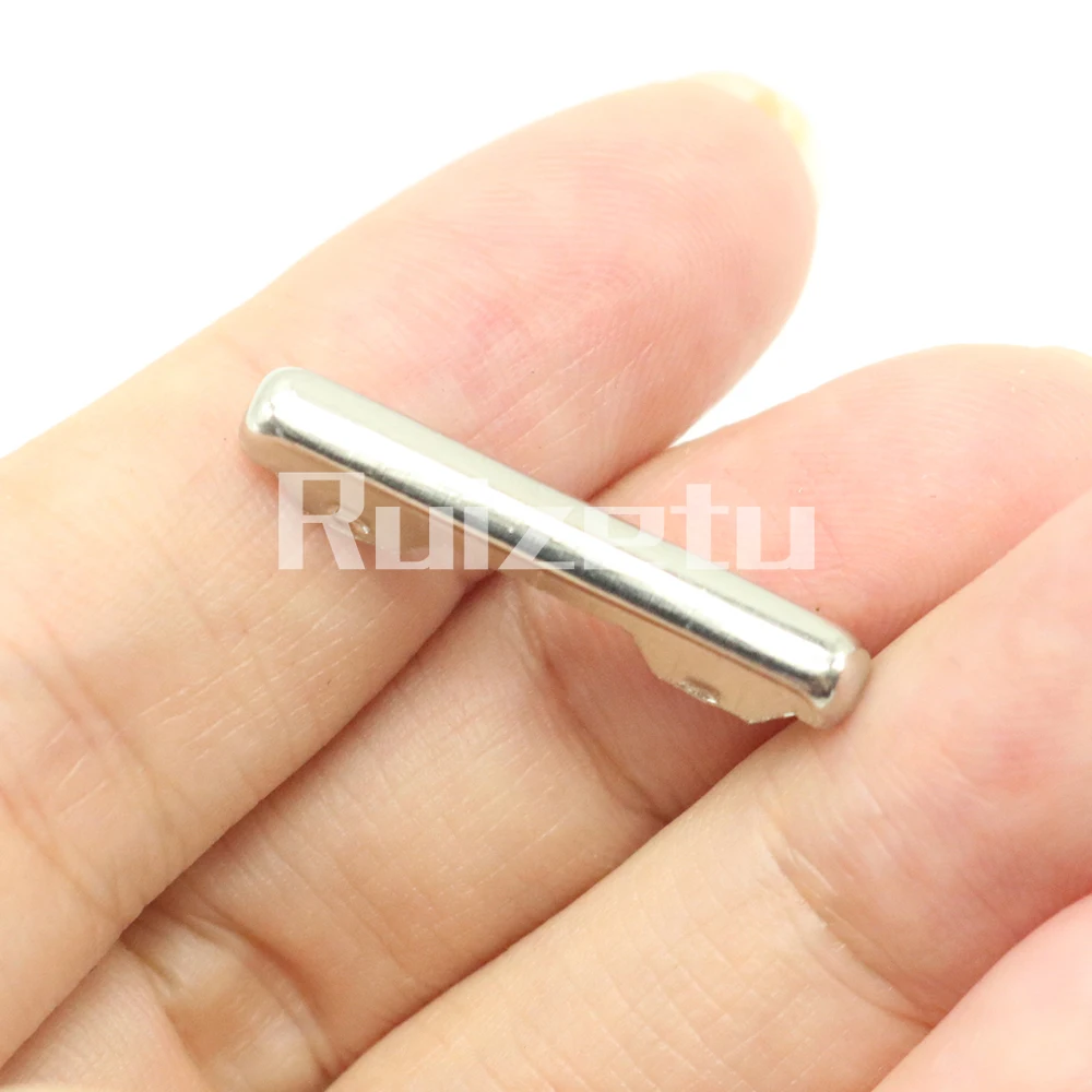 Car Front Air Conditioner A/C Vent Grille Outlet Slider Toggle Piece Chrome Tab Clip Trim For Ford Focus 2012 2013 2014 view 2