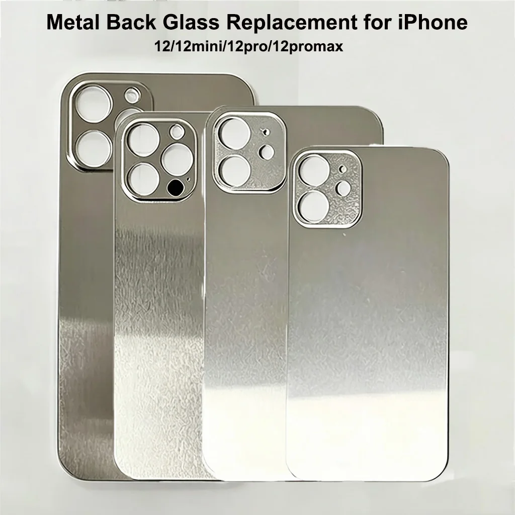 OEM Metal Big Hole Back Cover For IPhone12/12 Mini/12 Pro/12 Pro Max Heat Dissipation Back Panel Phone Replacement Repair Parts
