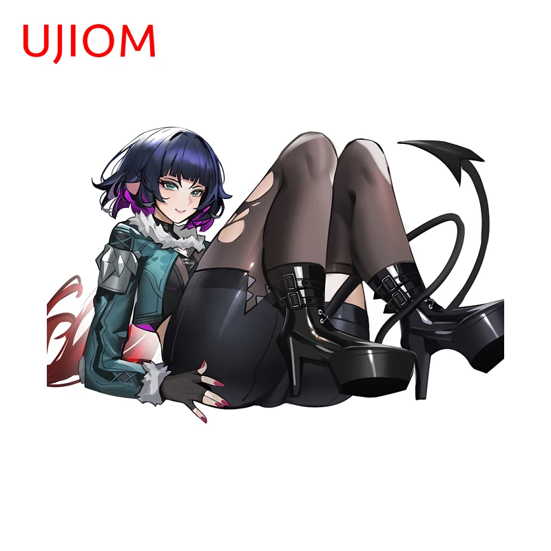 UJIOM Zenless Zone Zero Jane Doe Kneeling Pose Wall Stickers Super Beautiful Girl Decal Scratch-proof Vinly Home Accessories