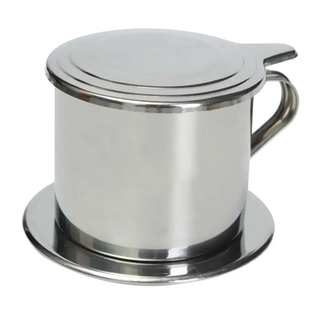 Vietnamese Coffee Drip Brewer Stainless Steel Portable Coffee Maker Filter for Cafe Style Drinks