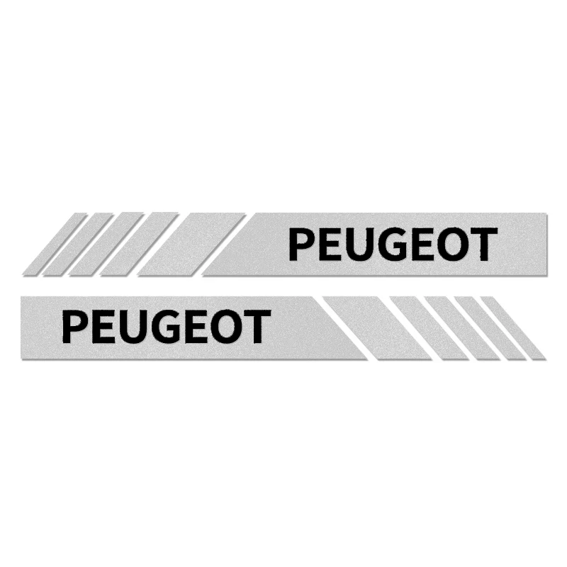 

2Pcs Car Rearview Mirror Side Decal Stripe Sticker Vehicle Body For Peugeot 206 308 307 208 207 3008 2008 508 407 301 406 408