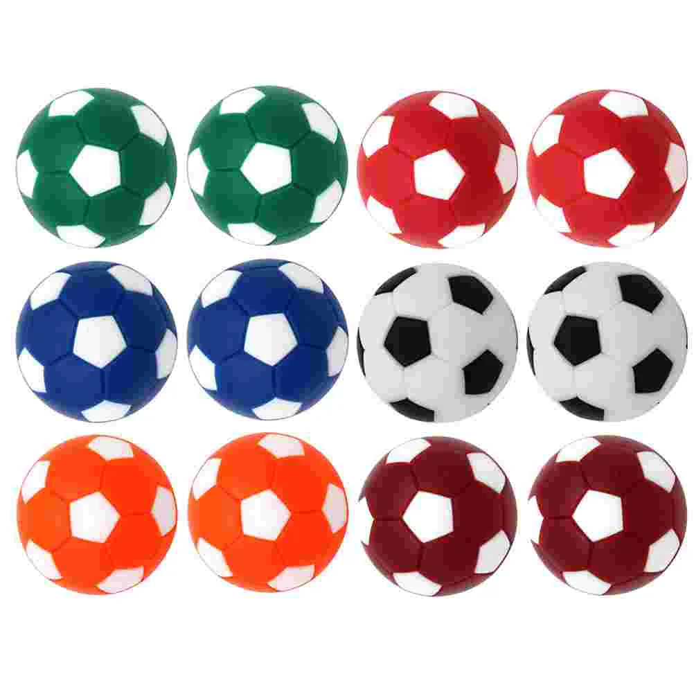 

16 Pcs Table Soccer Balls Foosball Football Colorful Mini Toy Replacement Plastic Child
