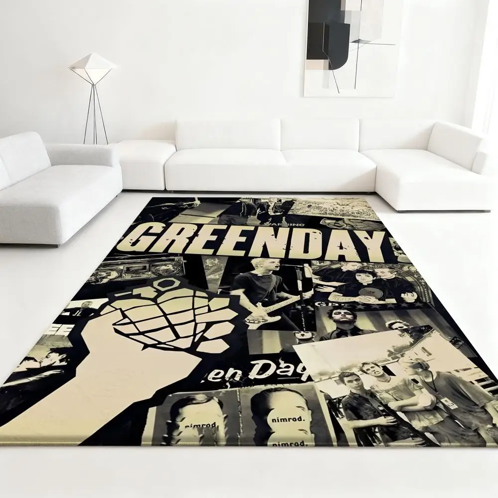 

G-Greens Days Heavy Rock Floor Mat Soft Thickened Absorbent Non-Slip Bedroom Living Room Door Mat Home Decor Flannel Rugs