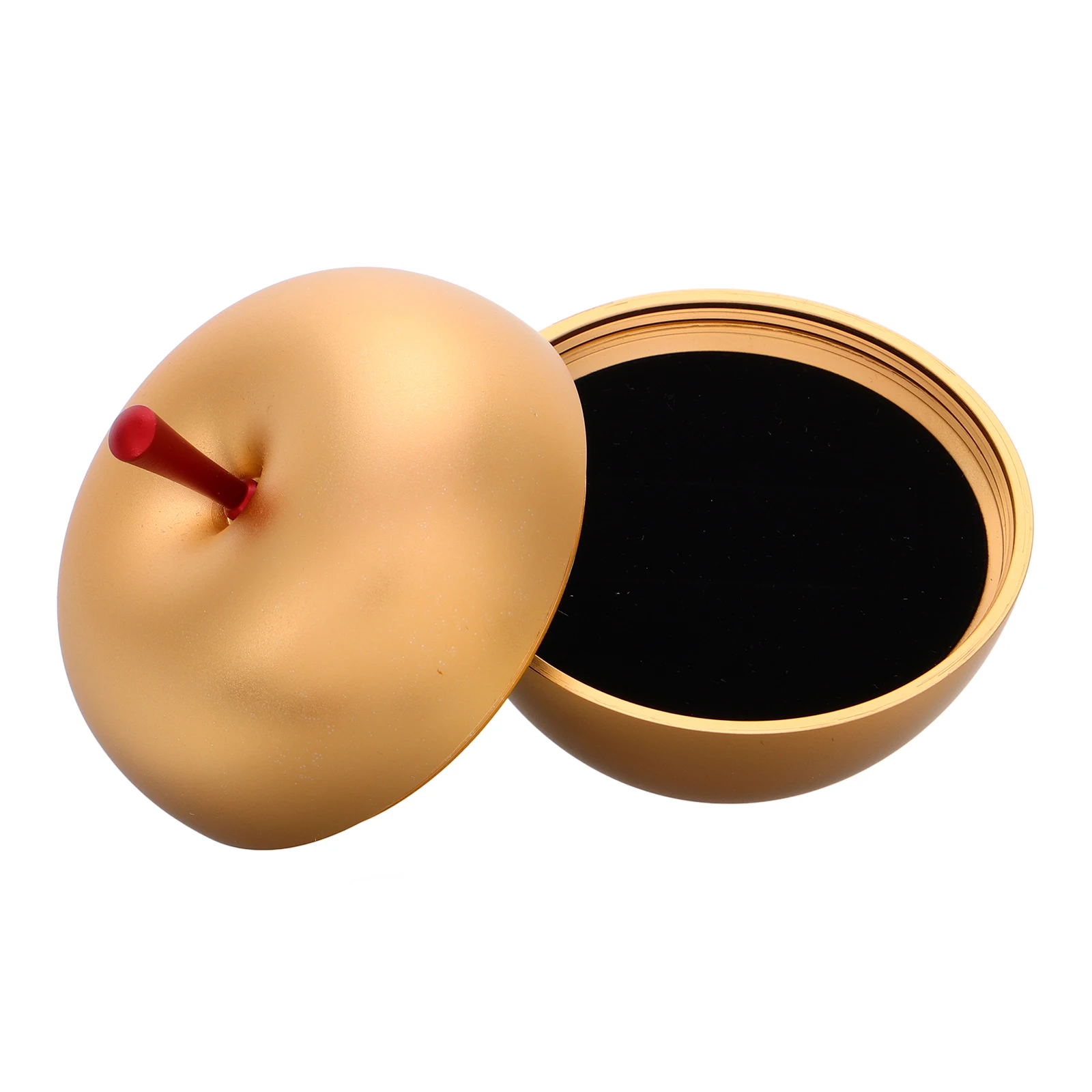 

Golden Apple Jewelry Box Metal Container Christmas Eve Proposals Ring Bearer Boxes Small Trinket Case Decorative Storage COOKIE