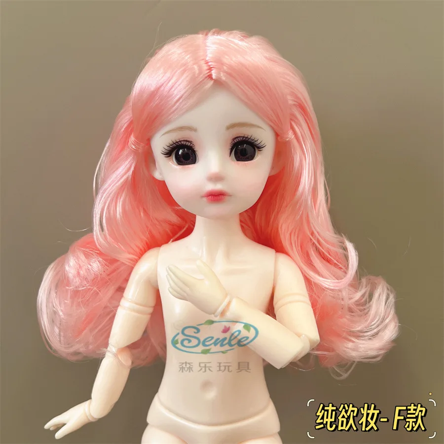 ตุ๊กตา BJD 30cm 1/6สำหรับเด็กผู้ชายและเด็กผู้หญิง20 Ball ตุ๊กตาแต่งหน้าเปลือยเปล่าแบบหมุนได้สำหรับของเล่นเด็กผู้หญิง