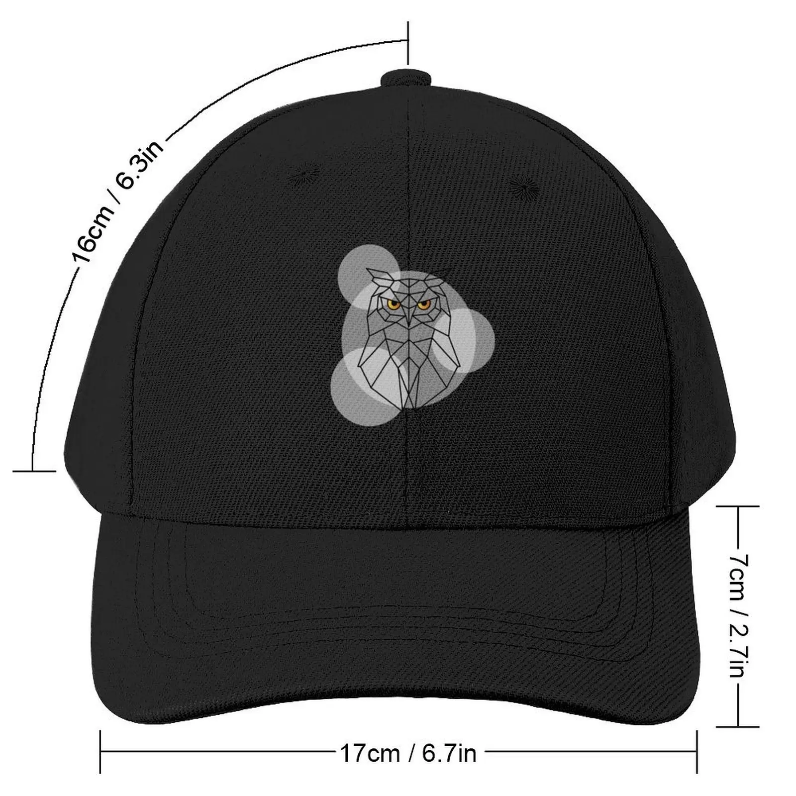 Geometric Line Owl Baseball Cap Sports Cap Beach Bag Uv Protection Solar Hat Men Luxury Brand Women's