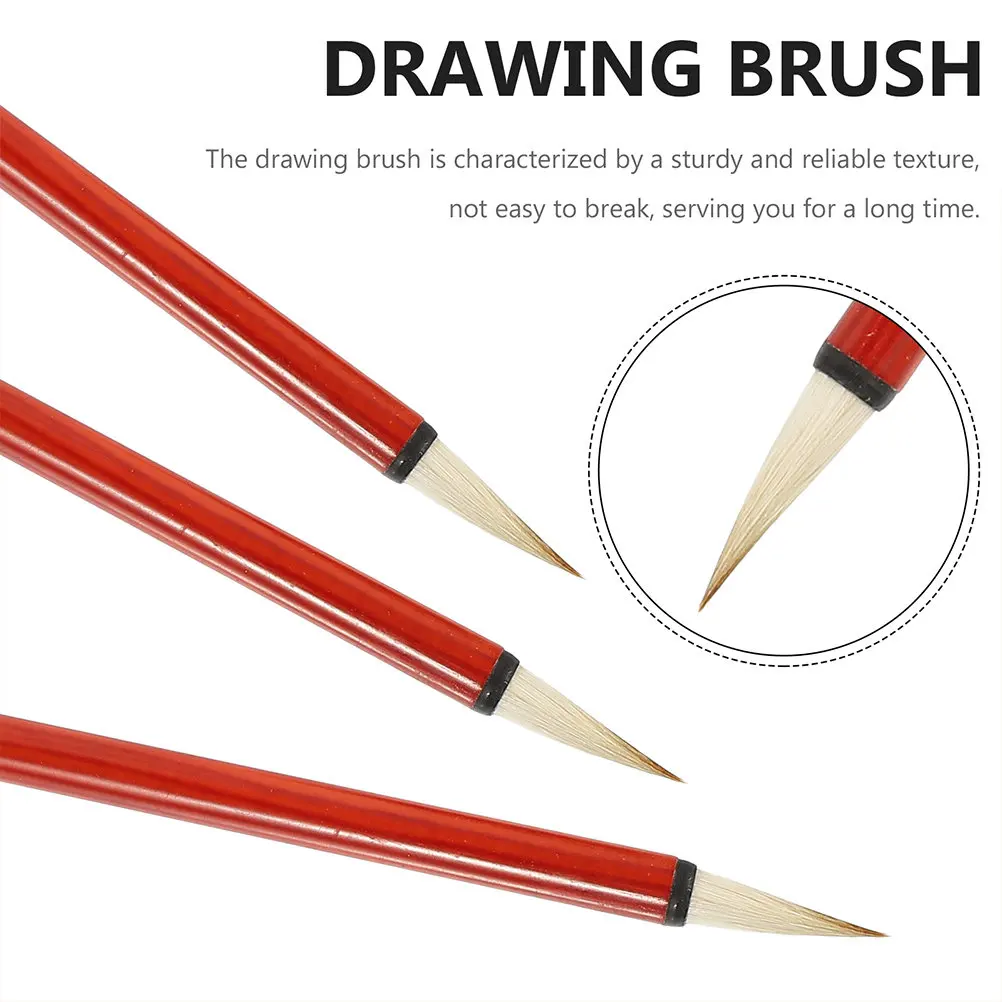 4pcs Pens Fine Tip Chinese Art Brush Set For Writing Painting Ink Stationery Tool For Beginners Artists Gift Calligraphy Writing