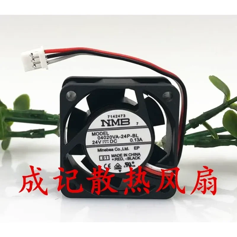 Original NMB 4CM 04020VA-24P-BL 24V 0.13A three-wire, special fan for Yaskawa driver