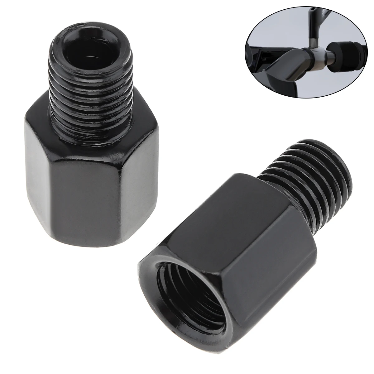 1Piece  8mm 10mm Motorcycle Rearview Mirror Adapter Screw Thread Adapter Bolt Clockwise Counterclockwise Motorbike Mirror Screw