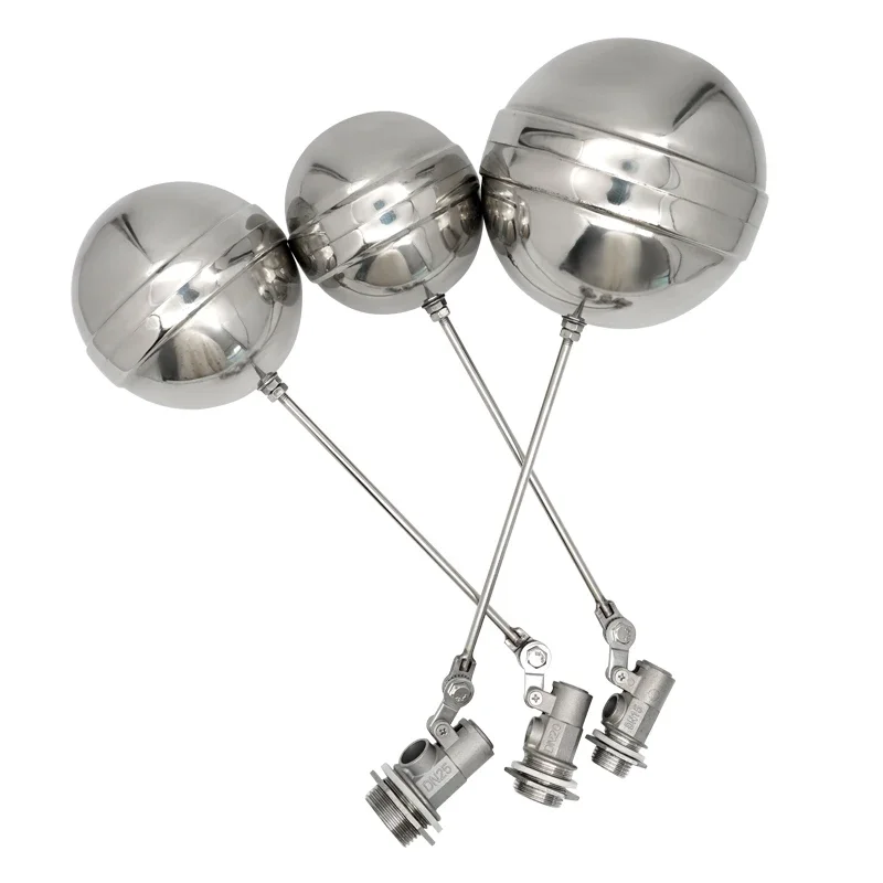 

Float Valve Stainless Steel Flow Control Float Sensor Valve Aquarium Cold and Hot Water Tank Liquid Level for DN15 DN20 DN25