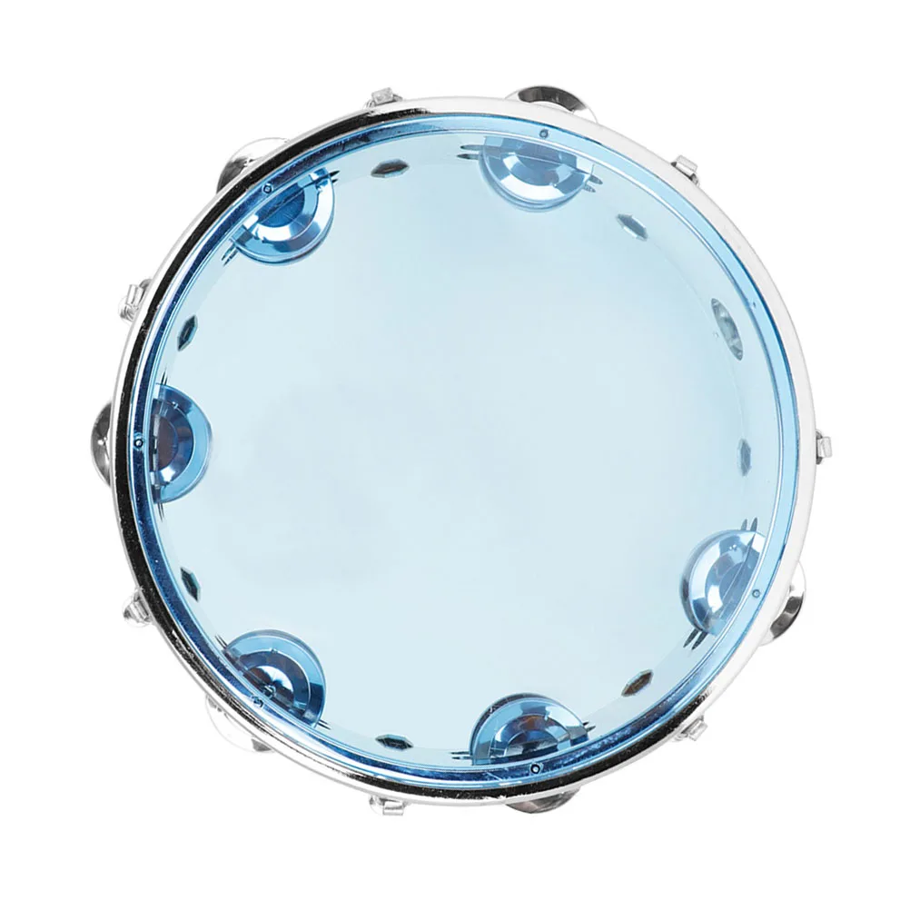 

H Tambourine 8 Inch Drum Shaker Musical Abs Percussion Instrument Safe Material Durability H Eye Coordination