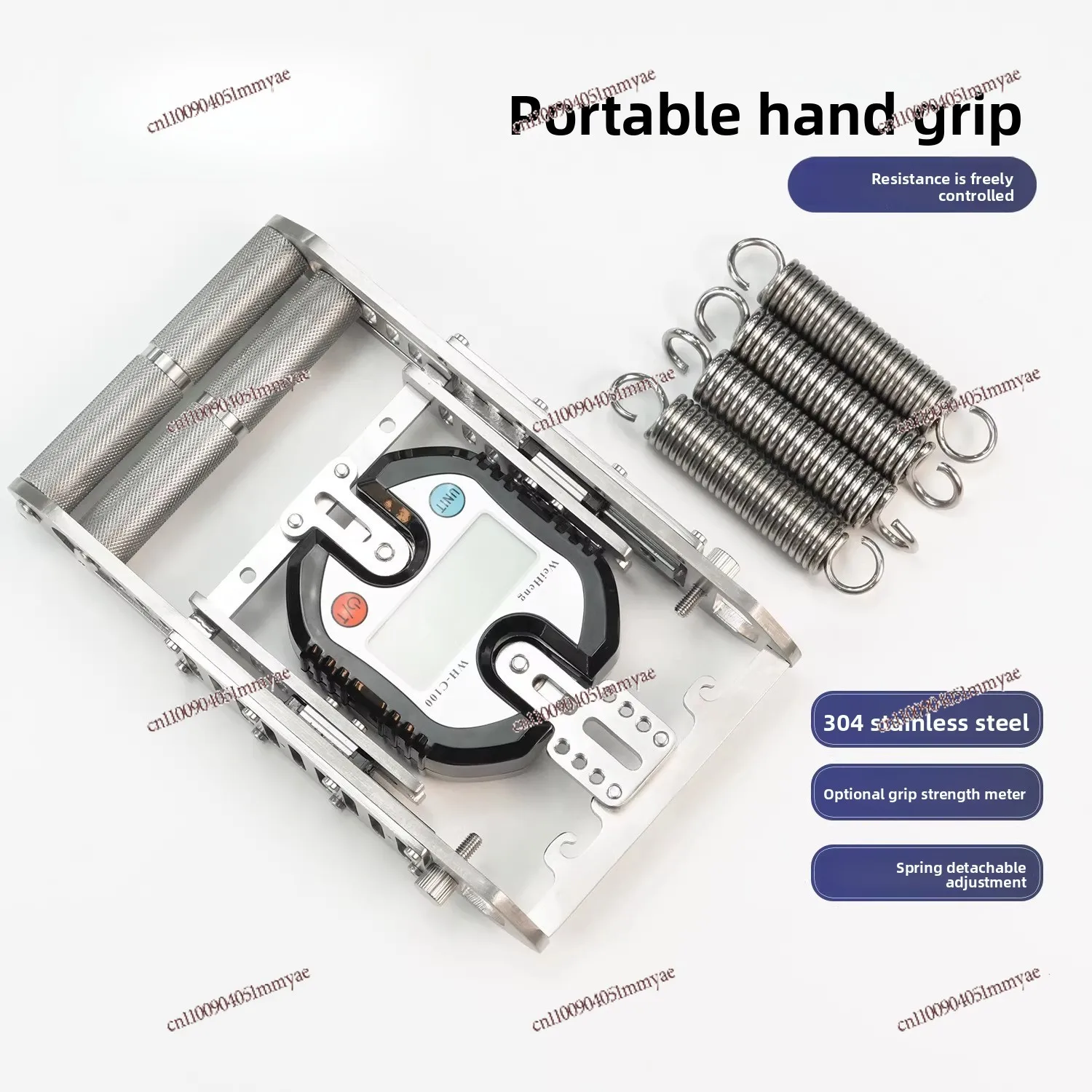 Stainless steel portable grip professional hand training strength fitness spring adjustable