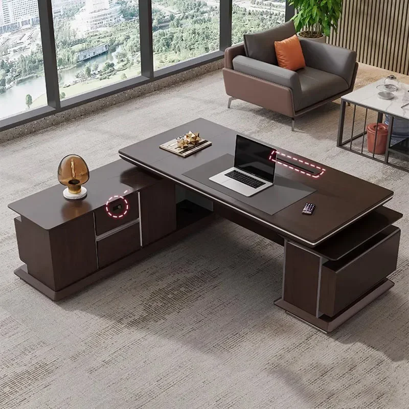 

Professional Office Furniture Acrylic Table Desk Bedside Reading Executive Study Computer Modern Auxiliary Gaming Offices Room