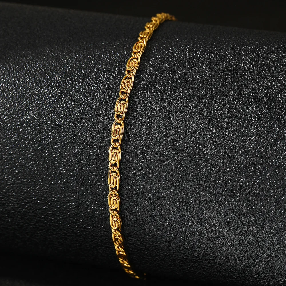 XINYI Stainless Steel Bracelet New Style Simplicity Subtlety Paper Clip Chain Lightweight Luxury Bracelet For Women Jewelry